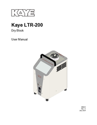 Thumbnail of document Manual - LTR-200 Hybrid Temperature Calibrator